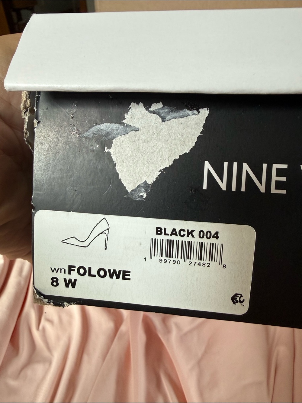 Nine West Black Leather Pointed-Toe D'Orsay Heels - Picture 5 of 5